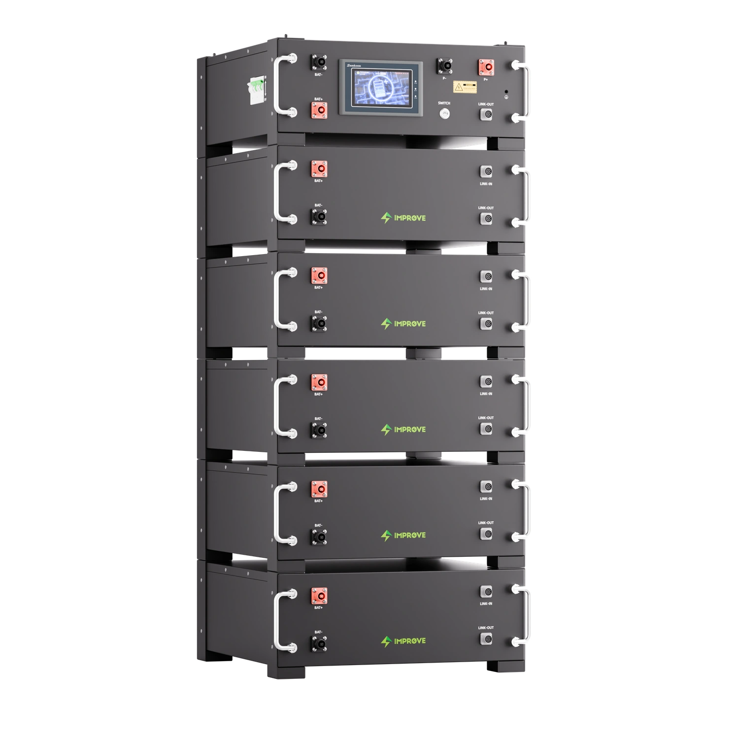 51.2V 100Ah High-Voltage Rack Mounted Battery -- IMPROVE BATTERY